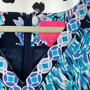 Lilly Pulitzer Sophya Dress in High Tide Navy Party In Paradise